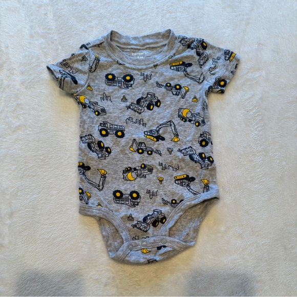 Carters & IH Farm & Construction Baby Boy size 6 Month Clothes Red & Yellow - Picture 3 of 10